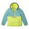 ONeill Veste O'Neill Girls O'Riginals Puffer Anorak Aqua Sea Colour Block