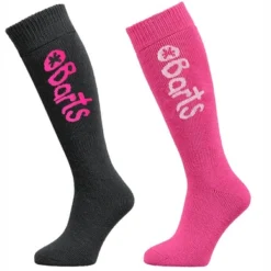 Chaussettes De Ski Barts Kids Anthracite Fuchsia (2 Paires)