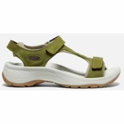 Sandales Keen Women Astoria West T-Strap Olive Drab Leather WF