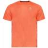 Maillot De Sport Odlo Men Crew Neck S/S Zeroweight Engineered Shocking Orange Melange -Teva Boutique 1 313732 30788 1