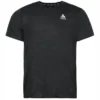Maillot De Sport Odlo Men Crew Neck S/S Zeroweight Engineered Black Melange -Teva Boutique 1 313732 60008 1