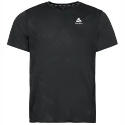Maillot De Sport Odlo Men Crew Neck S/S Zeroweight Engineered Black Melange