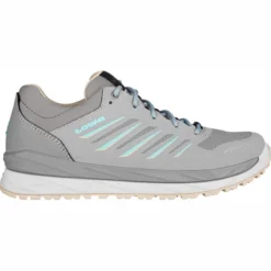 Chaussures De Marche Lowa Femme Axos GTX Low Light Grey Aquamarine