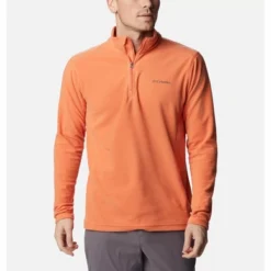 T-shirt Columbia Homme Klamath Range II Half Zip Desert Orange
