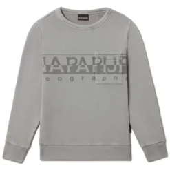 Pull Napapijri Kids B-Saleina Crew Medium Grey Solid