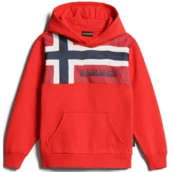 Pull Napapijri Beri Hoody 1 Kids Red Poppy