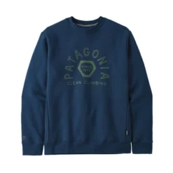Pull Patagonia Unisex Clean Climb Hex Uprisal Crew Sweatshirt Tidepool Blue