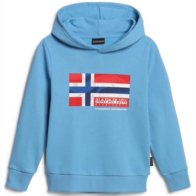 Pull Napapijri Kids B-Zamora Hood Blue Azure 1 Pull Napapijri Kids B-Zamora Hood Blue Azure