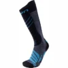 Chaussettes De Ski UYN Men Comfort Fit Medium Grey Melange Azure -Teva Boutique 1 s100043 g940 front