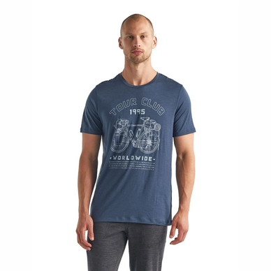 T-Shirt Icebreaker Hommes Tech Lite SS Crewe Tour Club 1995 Serene Blue 2 T-Shirt Icebreaker Hommes Tech Lite SS Crewe Tour Club 1995 Serene Blue â Image 2