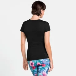 Maillot De Corps Odlo Women BL Top Crew Neck S/S Merino 130 Black -Teva Boutique 110641 15000 4