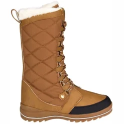 Bottes De Neige Winter Grip Femmes Checkered Walk Marron Beige Anthracite