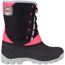 Bottes De Neige Winter-Griip Junior Northern Hiker Noir Gris Rose