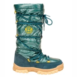 Bottes De Neige Winter-Grip Filles Glossed Highness Jaune Marine Pétrole
