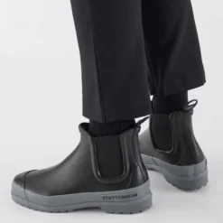 Bottes De Pluie Stutterheim Chelsea Rainwalker Unisex Black/Grey -Teva Boutique 1785 Grey 4