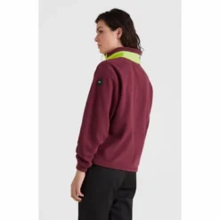 ONeill Pull O'Neill Women Utility Half Zip Fleece Windsor Wine Colour Block -Teva Boutique 2 1350008 43019 03 MODEL