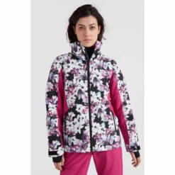 ONeill Veste De Ski O'Neill Women Adelite Jacket Blue Ice Flower -Teva Boutique 2 1500013 35024 01 MODEL