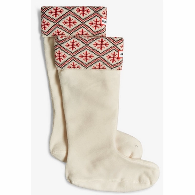 Chaussettes Hunter U Fairisle Tall Boot Sock Hunter White 2 Chaussettes Hunter U Fairisle Tall Boot Sock Hunter White – Image 2