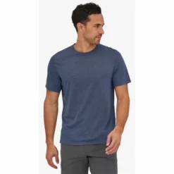 T-Shirt Patagonia Man Cap Cool Trail Shirt Classic Navy -Teva Boutique 2 2446920navy202