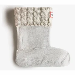Chaussettes Hunter Little Kids 6Stitch Cable Boot Sock Greige