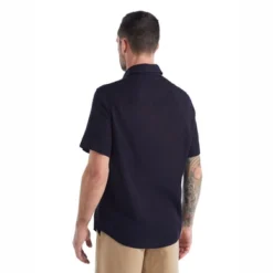 Chemise Icebreaker Homme Steveston SS Shirt Midnight Navy -Teva Boutique 3 0A56EG401 2