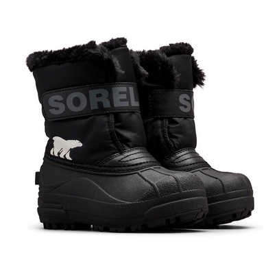 Bottes De Neige Sorel Toddler Snow Commander Black Charcoal 3 Bottes De Neige Sorel Toddler Snow Commander Black Charcoal – Image 3