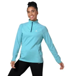 Manches Longues Odlo Women Mid Layer 1/2 Zip Essential Ceramiwarm Polynya -Teva Boutique 3 313641 20890 3