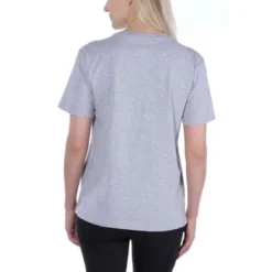 T-shirt Carhartt Women Workwear Pocket S/S T-Shirt Heather Grey -Teva Boutique 3 EU 103067 034 AVB