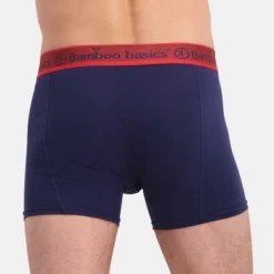 Boxers Bamboo Basics Men Rico Navy Black Black (Lot De 3) -Teva Boutique 3 RICO 023 navy back close