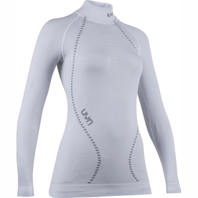 Maillot De Coprs Uyn Women Ambityon L/S Turtle Neck Optical White White Pearl Grey 3 Maillot De Coprs Uyn Women Ambityon L/S Turtle Neck Optical White White Pearl Grey – Image 3