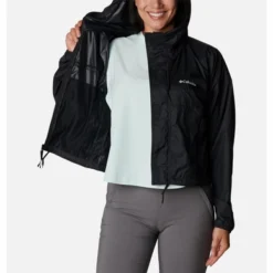 Veste Columbia Femme Flash Challenger Cropped Windbreaker Black -Teva Boutique 31378faa 970a 4733 8a17 86d3a679b04f