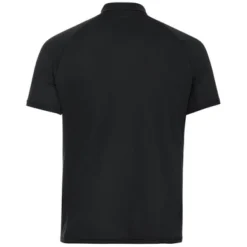 Chemise De Sport Odlo Homme Crew Neck S/S 1/2 Zip Essential Black -Teva Boutique 313802 15000 1