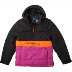 ONeill Veste O'Neill Girls O'Riginals Puffer Anorak Black Out Colour Block