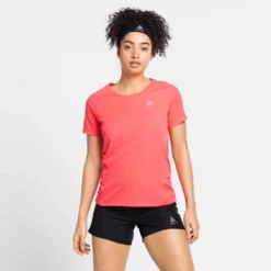 T-shirt De Sport Odlo Women SS Crew Neck Essential Chill-Te Pink -Teva Boutique 357420