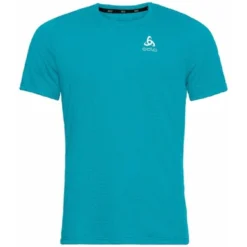 T-Shirt De Sport Odlo Men SS Crew Neck Run Easy Linencool Horizon Blue Melange