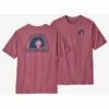 T-Shirt Patagonia Homme Rubber Tree Mark Responsibili Tee Evening Mauve -Teva Boutique 3754420rood201
