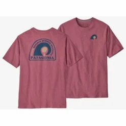 T-Shirt Patagonia Homme Rubber Tree Mark Responsibili Tee Evening Mauve