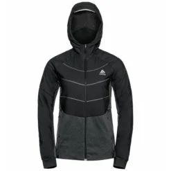 Veste De Course Odlo Women Jacket Run Easy S-Thermic Black -Teva Boutique 382483