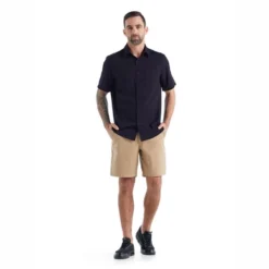 Chemise Icebreaker Homme Steveston SS Shirt Midnight Navy -Teva Boutique 4 0A56EG401 3