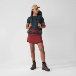 Jupe Fjallraven Women Abisko Midsummer Skort Pomegranate Red -Teva Boutique 4 Naamlooshdj 1