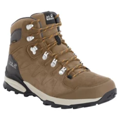 Chaussure De Randonnée Jack Wolfskin Women Refugio Texapore Mid Brown Apricot