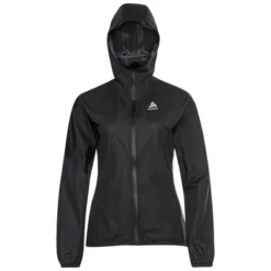 Gilet De Course Odlo Women Jacket Zeroweight Waterproof Black -Teva Boutique 405823