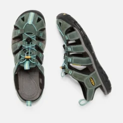 Sandales Keen Femme Clearwater CNX Leather Mineral Blue Yellow -Teva Boutique 5 1014371 PLD PDP
