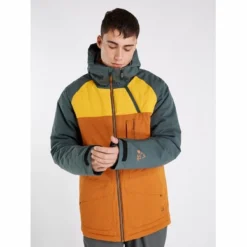Manteau De Ski Protest Homme Kingstong Umberorange -Teva Boutique 5 6710122 608 model front half 01 web