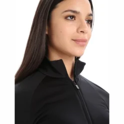 Gilet Icebreaker Women ZoneKnit LS Zip Black -Teva Boutique 5 zoneknitblack4