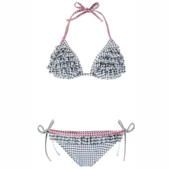 Bikini Barts Women Alani Ruffle Triangle Bleu