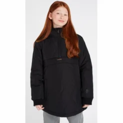 Veste Protest Filles Lisa Jr Anorak True Black -Teva Boutique 6911422 290 model front half 01 web