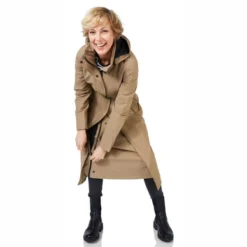 Imperméable Happy Rainy Days Montreal Camel -Teva Boutique 7 montreal camel flap scaled 1