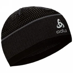 Bonnet Odlo Hat Velocity Ceramiwarm Black Odlo Steel Grey