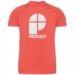 T-Shirt Protest Garçon Berent Jr Rashguard Short Sleeve New Coralpink